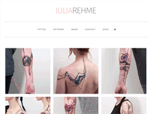 Tablet Screenshot of juliarehme.com